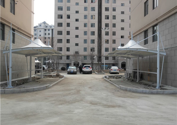 膜結(jié)構(gòu)電動車、自行車棚