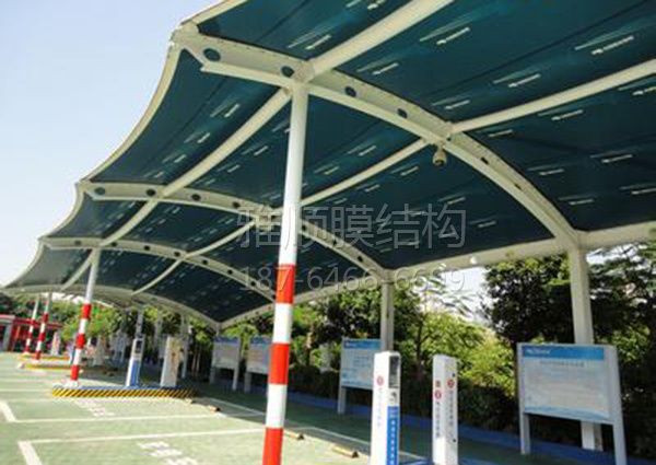 膜結(jié)構(gòu)電動(dòng)車、自行車棚