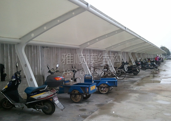 膜結(jié)構(gòu)電動車、自行車棚